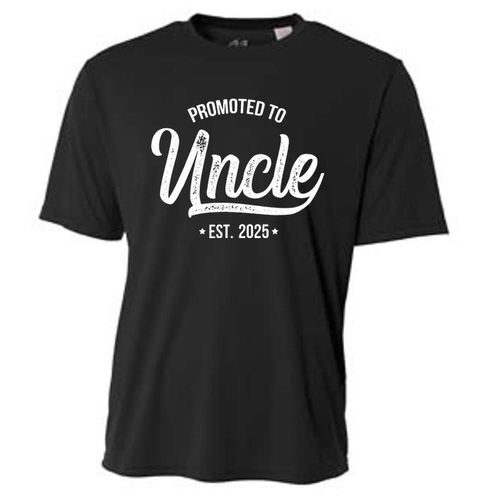 Promoted To Uncle 2025 New Uncle Announcement Uncle Est 2025 Cooling Performance Crew T-Shirt