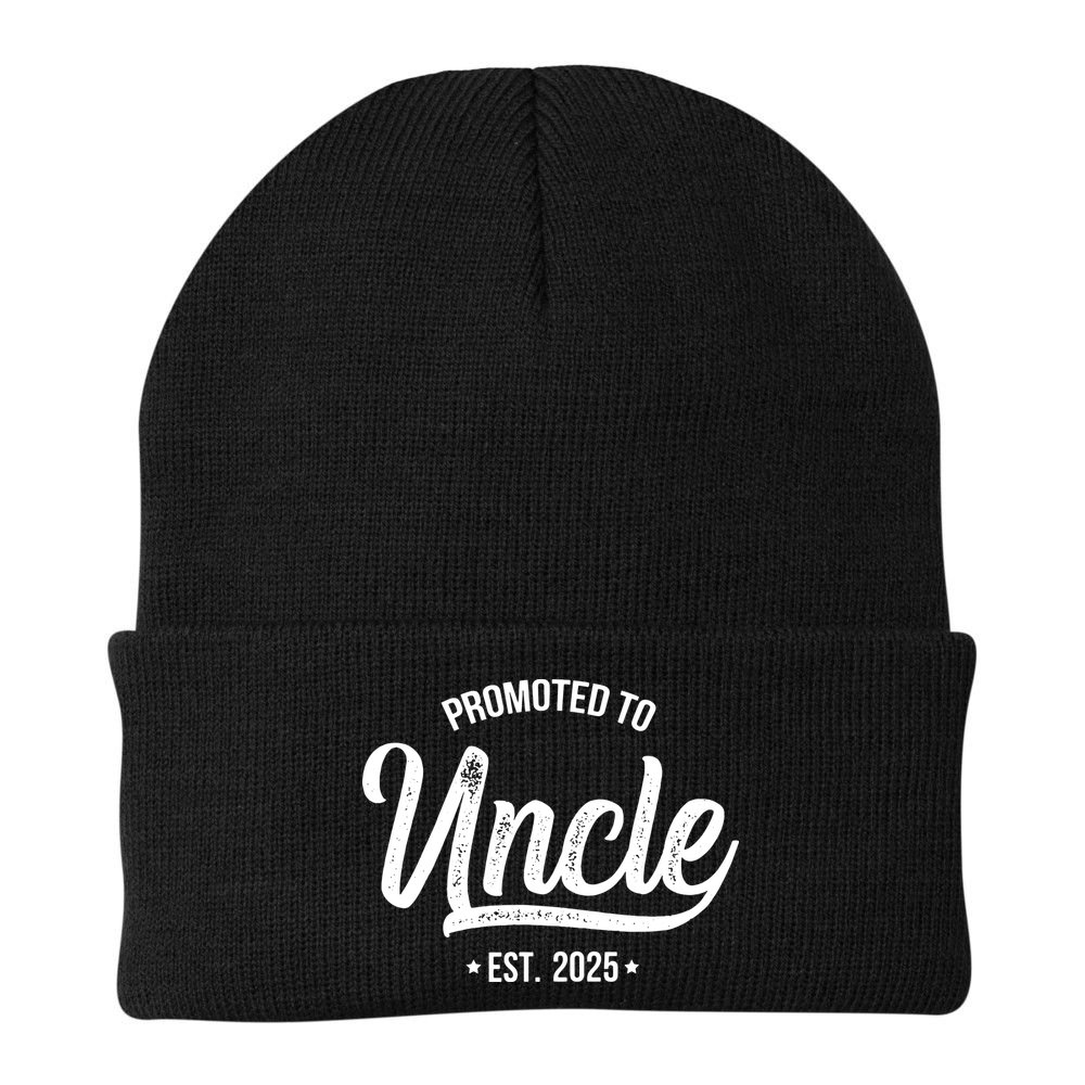 Promoted To Uncle 2025 New Uncle Announcement Uncle Est 2025 Beanie