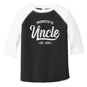 Promoted To Uncle 2025 New Uncle Announcement Uncle Est 2025 Toddler Fine Jersey T-Shirt