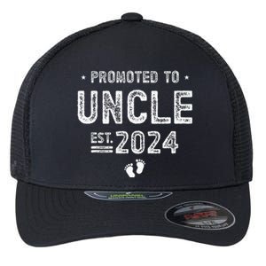 Promoted To Uncle 2024 Soon To Be Uncle Flexfit Unipanel Trucker Cap