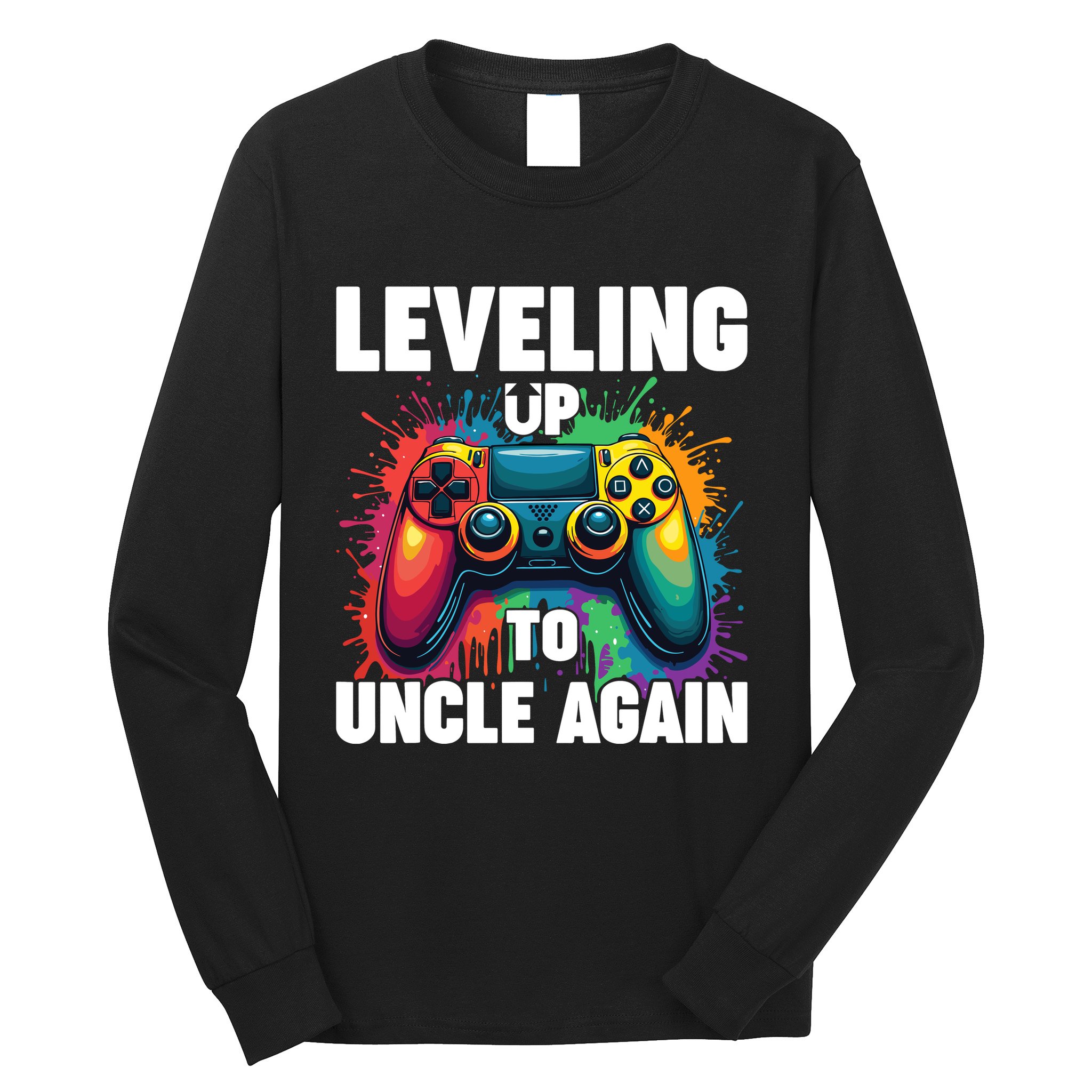 Promoted To Uncle Gender Reveal Leveling Up To Uncle Again Long Sleeve Shirt