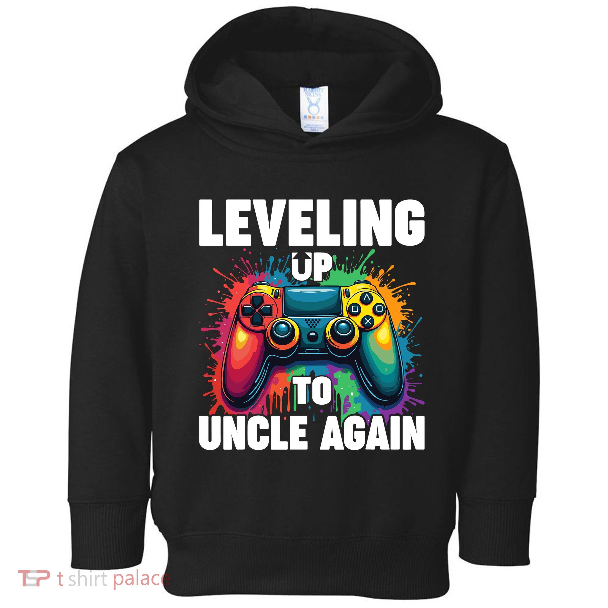 Promoted To Uncle Gender Reveal Leveling Up To Uncle Again Toddler Hoodie