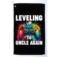 Promoted To Uncle Gender Reveal Leveling Up To Uncle Again Golf Towel