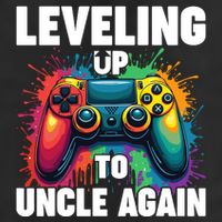 Promoted To Uncle Gender Reveal Leveling Up To Uncle Again Golf Towel