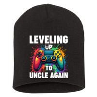 Promoted To Uncle Gender Reveal Leveling Up To Uncle Again Short Acrylic Beanie