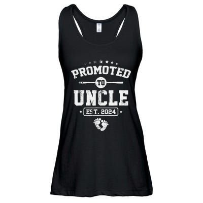 Promoted To Uncle Again 2024 Soon To Be Uncle Again Ladies Essential Flowy Tank