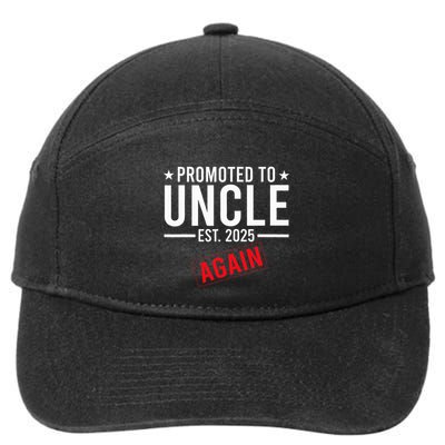 Promoted To Uncle Again 2025 7-Panel Snapback Hat