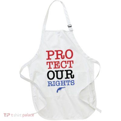 Protect Our Gun Rights Full-Length Apron With Pockets