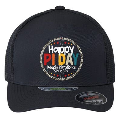 Pi Teacher Vintage 3.14 Pi Digits Flexfit Unipanel Trucker Cap
