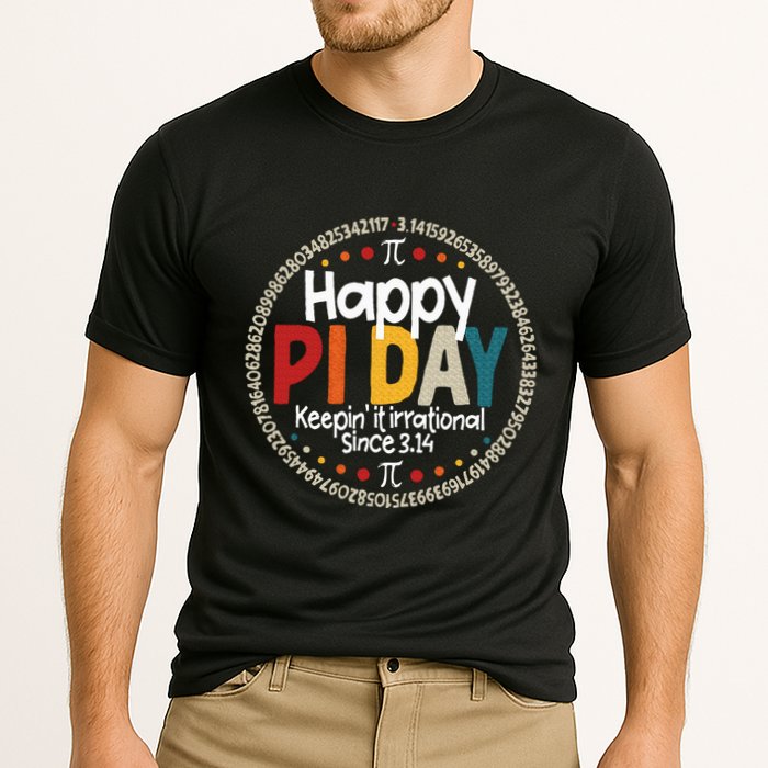 Pi Teacher Vintage 3.14 Pi Digits Performance Shirt