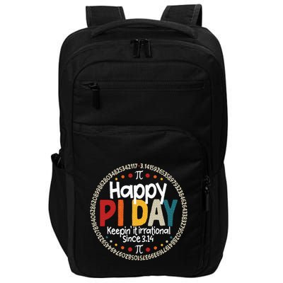 Pi Teacher Vintage 3.14 Pi Digits Impact Tech Backpack