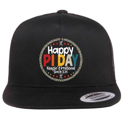 Pi Teacher Vintage 3.14 Pi Digits Flatbill Hat