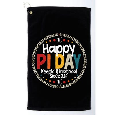 Pi Teacher Vintage 3.14 Pi Digits Golf Towel