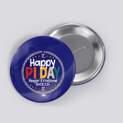 Pi Teacher Vintage 3.14 Pi Digits Button