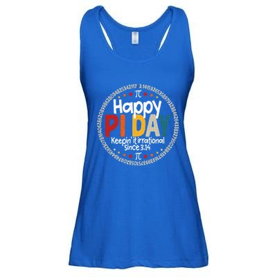 Pi Teacher Vintage 3.14 Pi Digits Ladies Essential Flowy Tank