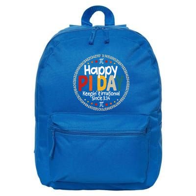 Pi Teacher Vintage 3.14 Pi Digits 16 in Basic Backpack