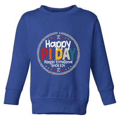 Pi Teacher Vintage 3.14 Pi Digits Toddler Sweatshirt