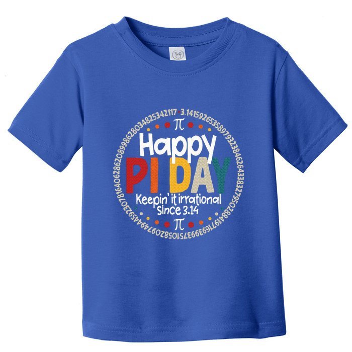 Pi Teacher Vintage 3.14 Pi Digits Toddler T-Shirt