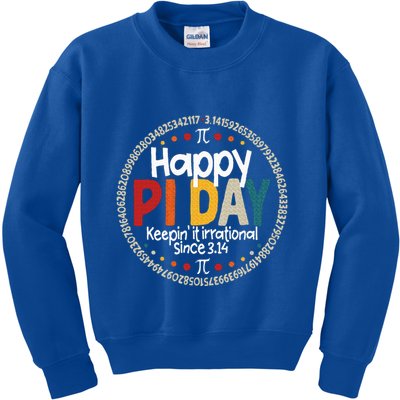 Pi Teacher Vintage 3.14 Pi Digits Kids Sweatshirt