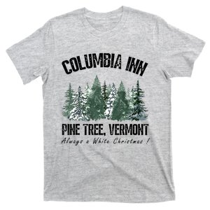 Pine Tree Vermont Always A White Christmas Tree Holiday T-Shirt