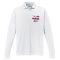 President Trump Vance Inauguration Day 2025 Usa Performance Long Sleeve Polo