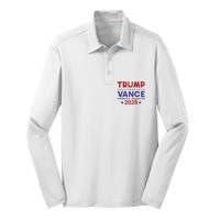 President Trump Vance Inauguration Day 2025 Usa Silk Touch Performance Long Sleeve Polo