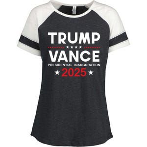 President Trump Vance Inauguration Day 2025 Usa Design Enza Ladies Jersey Colorblock Tee