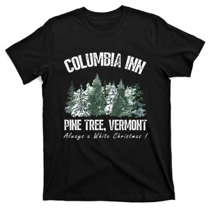 Pine Tree Vermont Always A White Christmas Tree Holiday T-Shirt