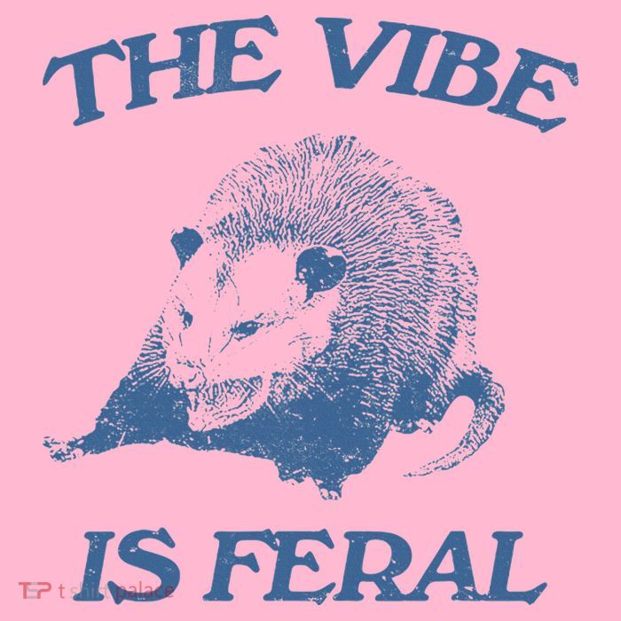 Possum The Vibe Is Feral Kids T-Shirt