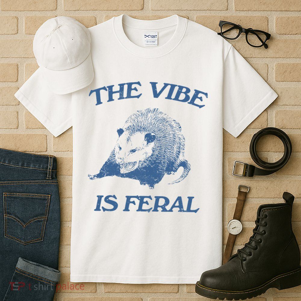 Possum The Vibe Is Feral Tall T-Shirt