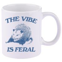 Possum The Vibe Is Feral 11oz C Handle Ceramic Mug