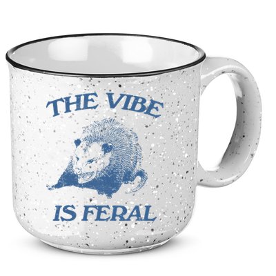 Possum The Vibe Is Feral 15oz Campfire Ceramic Mug