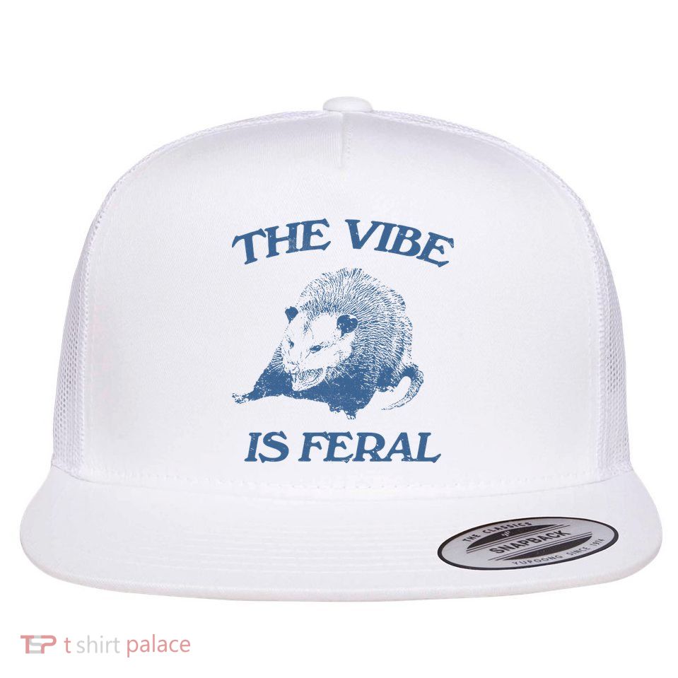 Possum The Vibe Is Feral Flatbill Hat