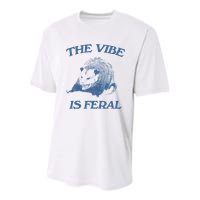 Possum The Vibe Is Feral Youth Performance Sprint T-Shirt