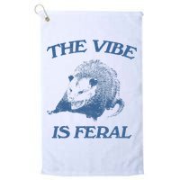 Possum The Vibe Is Feral Golf Towel