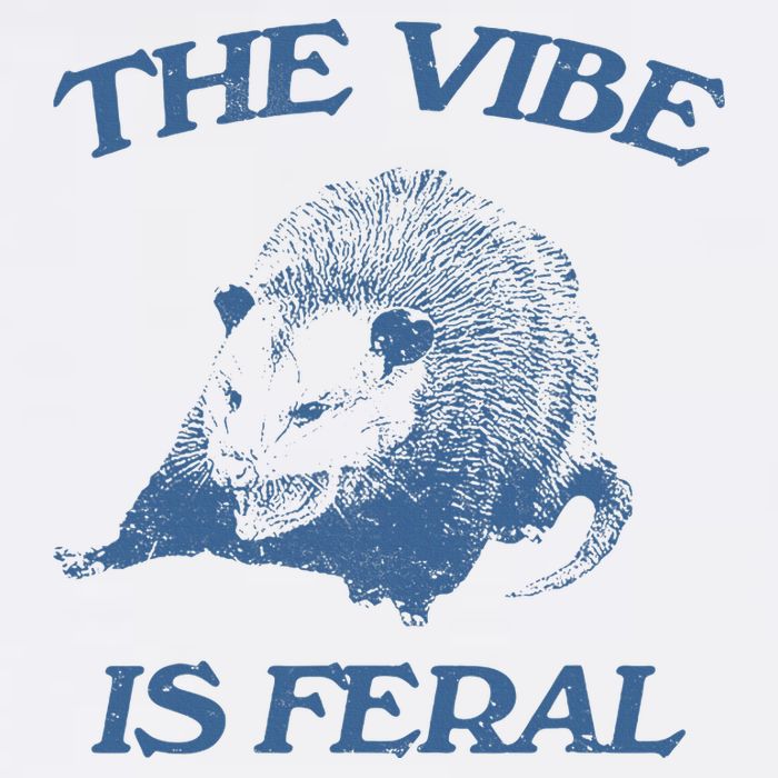 Possum The Vibe Is Feral Golf Towel