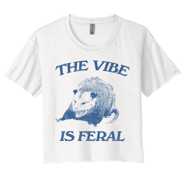 Possum The Vibe Is Feral Crop Top