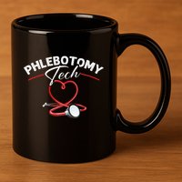 Phlebotomy Tech Veins Phlebotomy Technician Phlebotomist 11oz C Handle Ceramic Mug