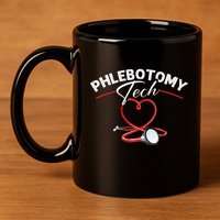 Phlebotomy Tech Veins Phlebotomy Technician Phlebotomist 11oz C Handle Ceramic Mug