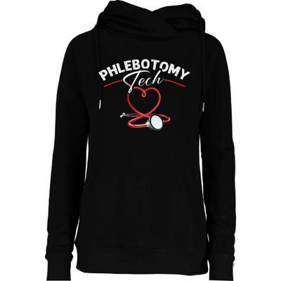 Phlebotomy Tech Veins Phlebotomy Technician Phlebotomist Womens Funnel Neck Pullover Hood