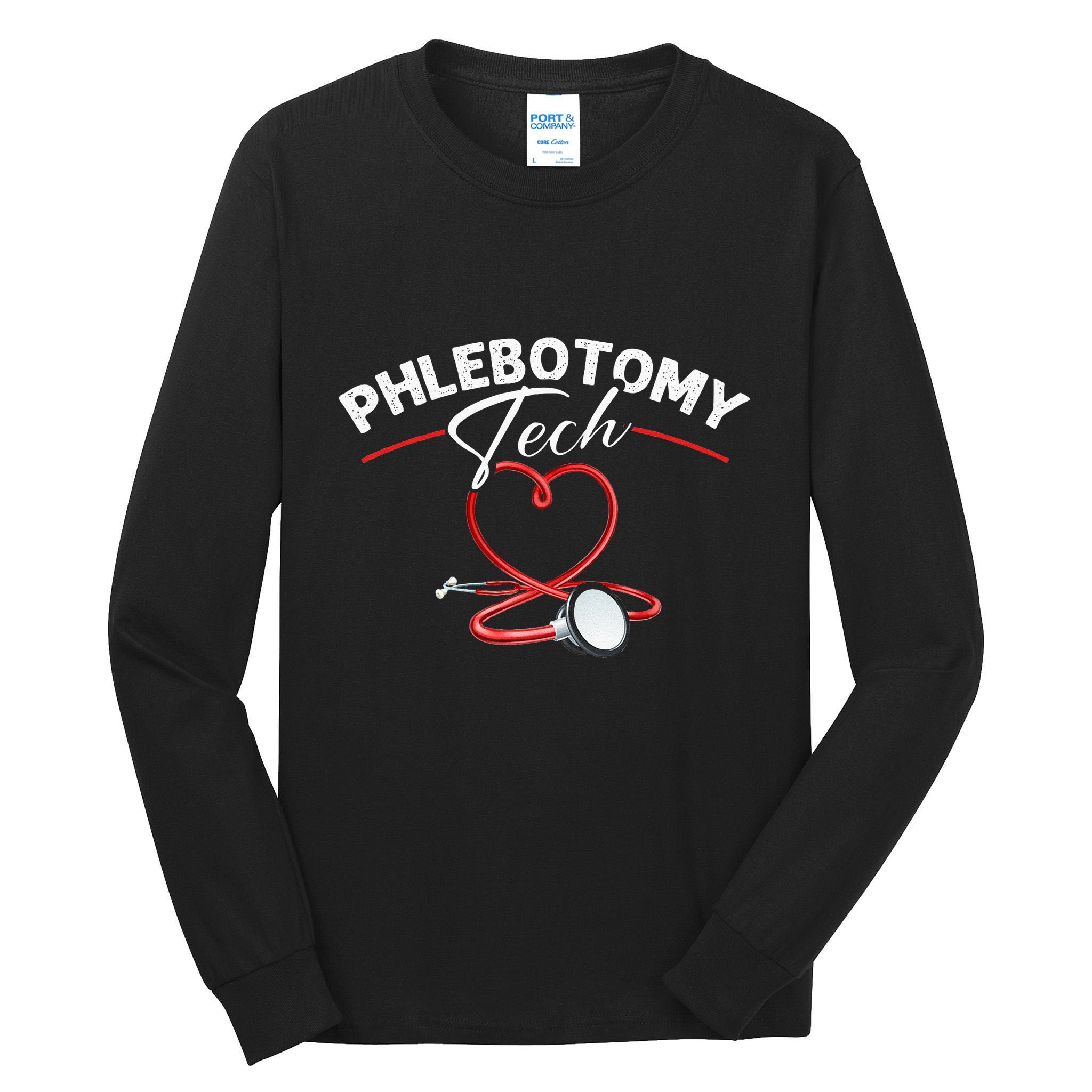 Phlebotomy Tech Veins Phlebotomy Technician Phlebotomist Tall Long Sleeve T-Shirt