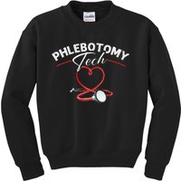 Phlebotomy Tech Veins Phlebotomy Technician Phlebotomist Kids Sweatshirt