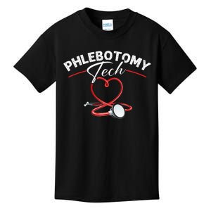 Phlebotomy Tech Veins Phlebotomy Technician Phlebotomist Kids T-Shirt