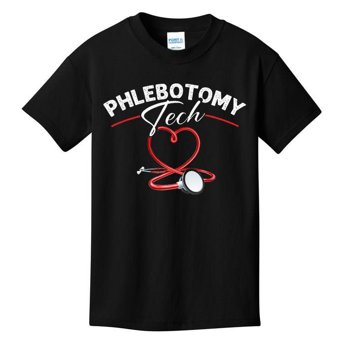 Phlebotomy Tech Veins Phlebotomy Technician Phlebotomist Kids T-Shirt