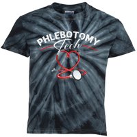 Phlebotomy Tech Veins Phlebotomy Technician Phlebotomist Kids Tie-Dye T-Shirt