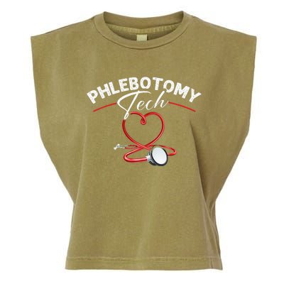 Phlebotomy Tech Veins Phlebotomy Technician Phlebotomist Garment-Dyed Women's Muscle Tee