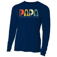 Papa The Veteran The Myth The Legend Veterans Day Cooling Performance Long Sleeve Crew