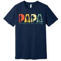 Papa The Veteran The Myth The Legend Veterans Day Premium T-Shirt