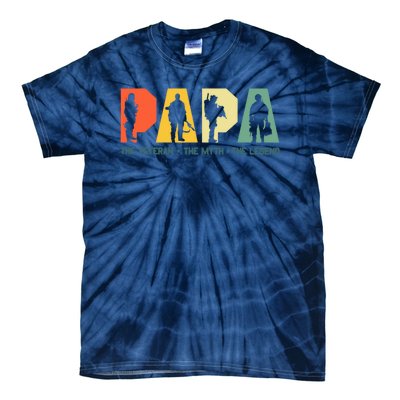 Papa The Veteran The Myth The Legend Veterans Day Tie-Dye T-Shirt