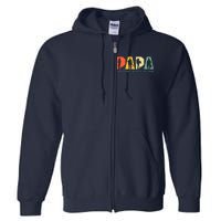 Papa The Veteran The Myth The Legend Veterans Day Full Zip Hoodie